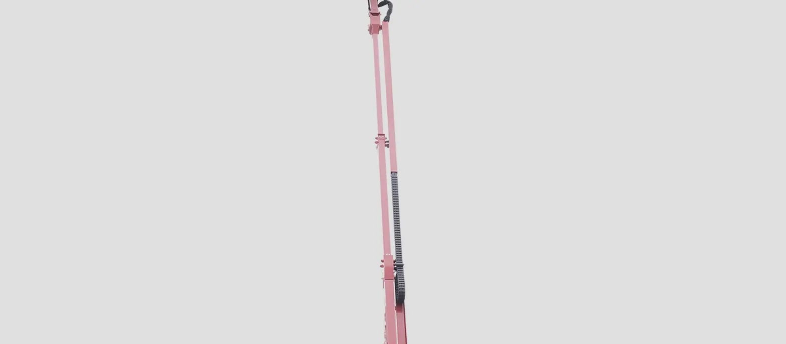 Spider lift deployed on a work site