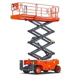 Rough terrain diesel scissor lift