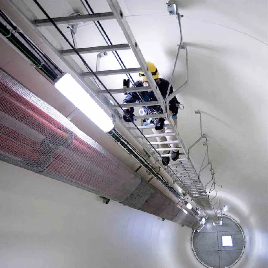 Vertical lifeline fall protection system